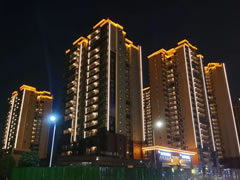 瀾悅樓體亮化工程順利完工，安州城市夜景再升級(jí)